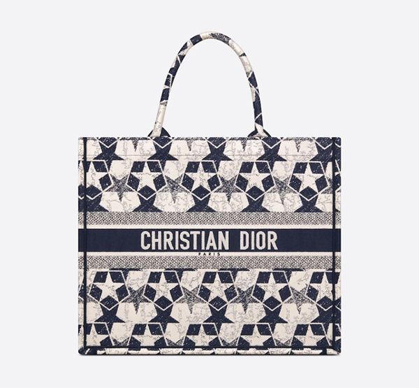 ディオール ブックトート コピー エトワール ネイビー&ホワイト